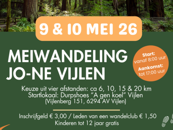NIEUWSFLITS:   Er is nog plaats voor de              Busreis naar Vijlen op zaterdag 9 mei 2026.