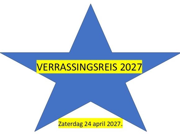 De Verrassingsreis vindt plaats op zaterdag 24 april 2027.